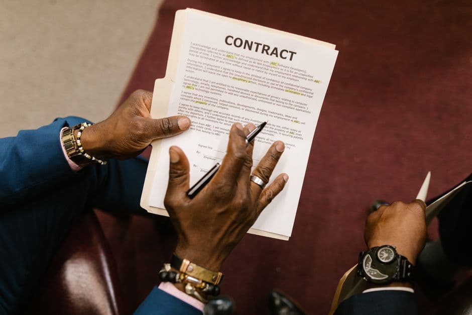 Lawyer Signing Legal Document